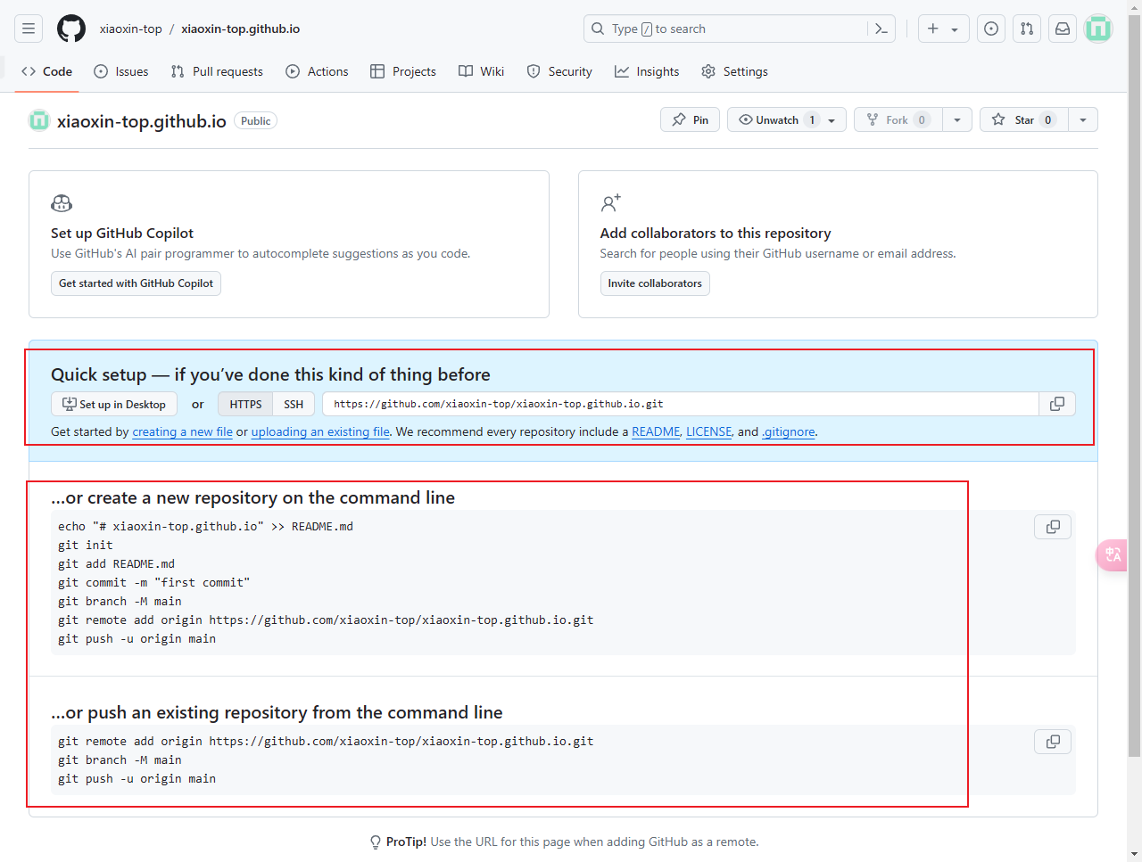 create repo